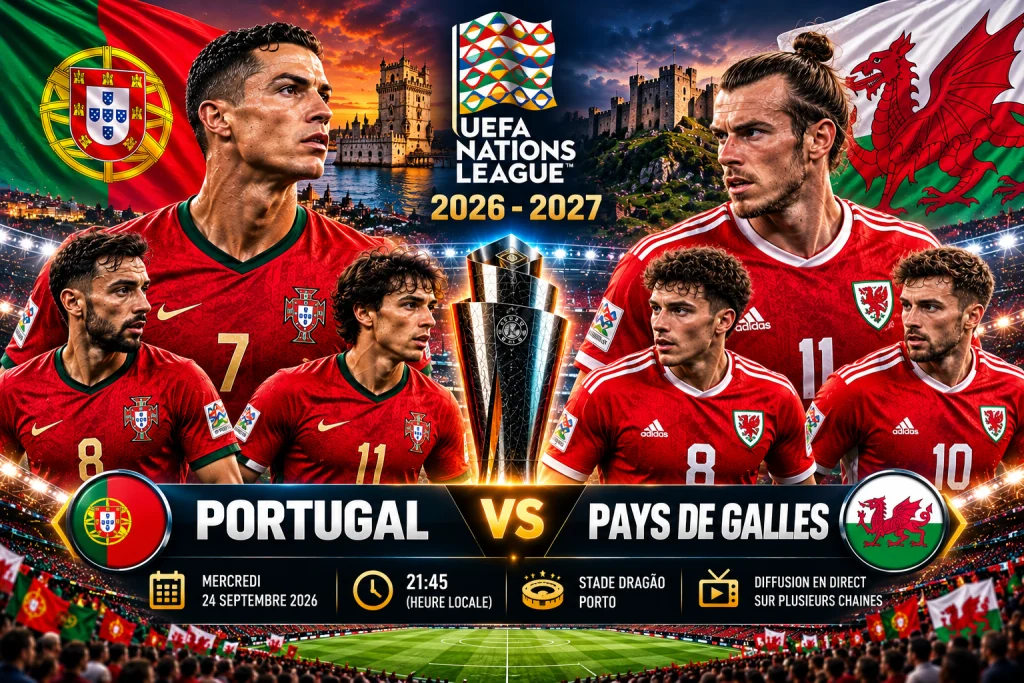 Portugal – Pays de Galles : pronostic, horaire et compositions | Ligue des Nations 2026/2027