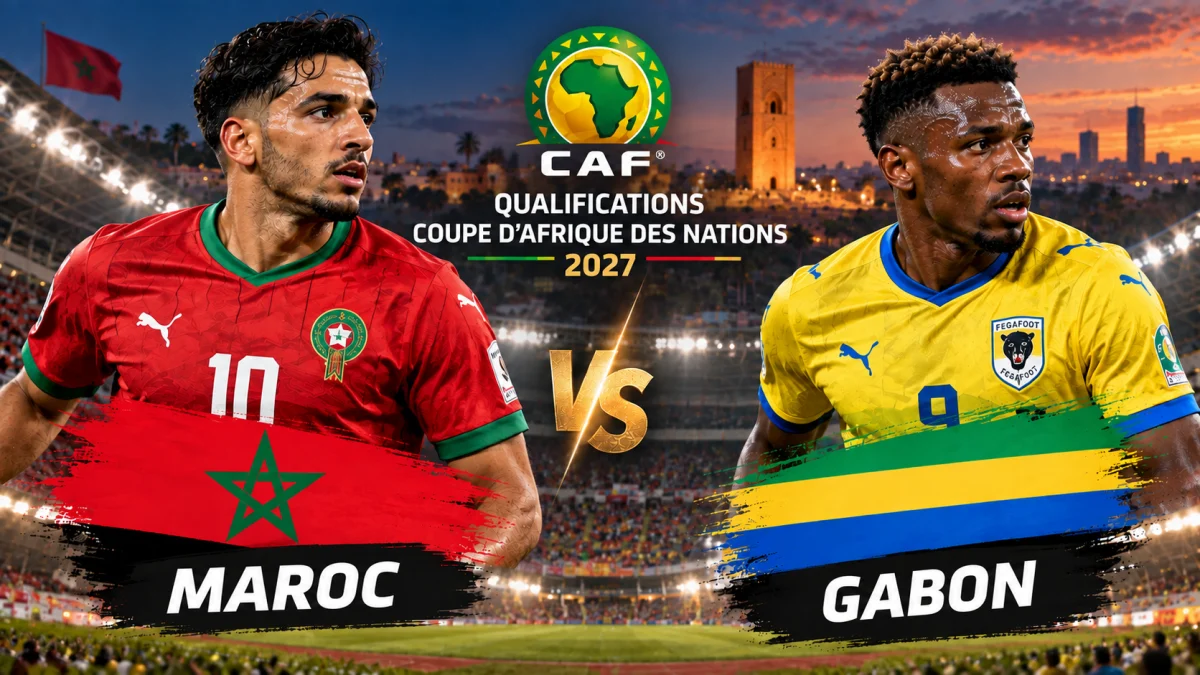 Maroc – Gabon lors des qualifications pour la Coupe d’Afrique des Nations 2027