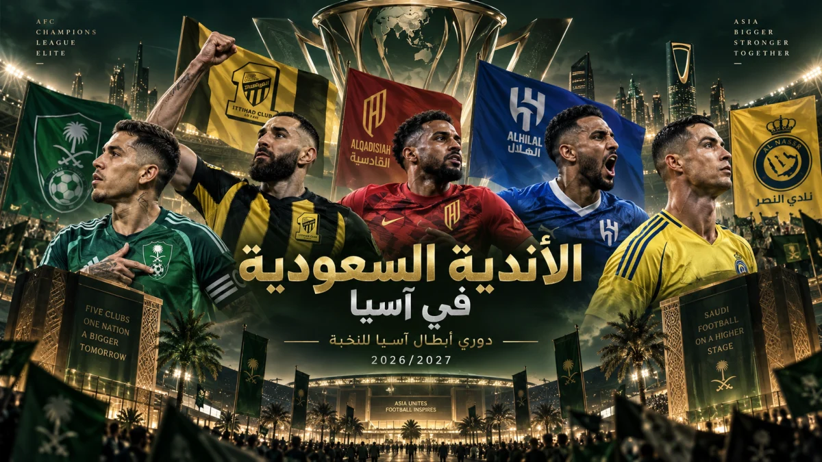 الأندية السعودية في دوري أبطال آسيا للنخبة موسم 2026/2027