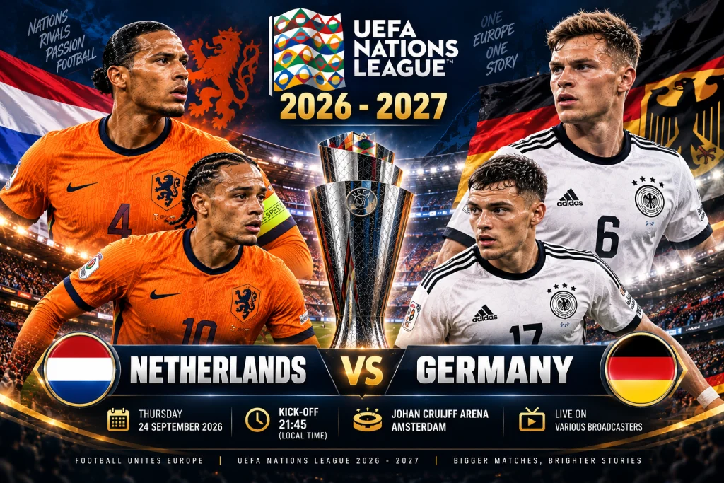 Netherlands vs Germany: Match Prediction, Kick-Off Time and Lineups | UEFA Nations League 2026/2027